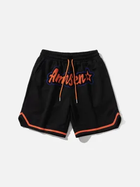 AlanBalen® - Alphabet Star Embroidery Shorts