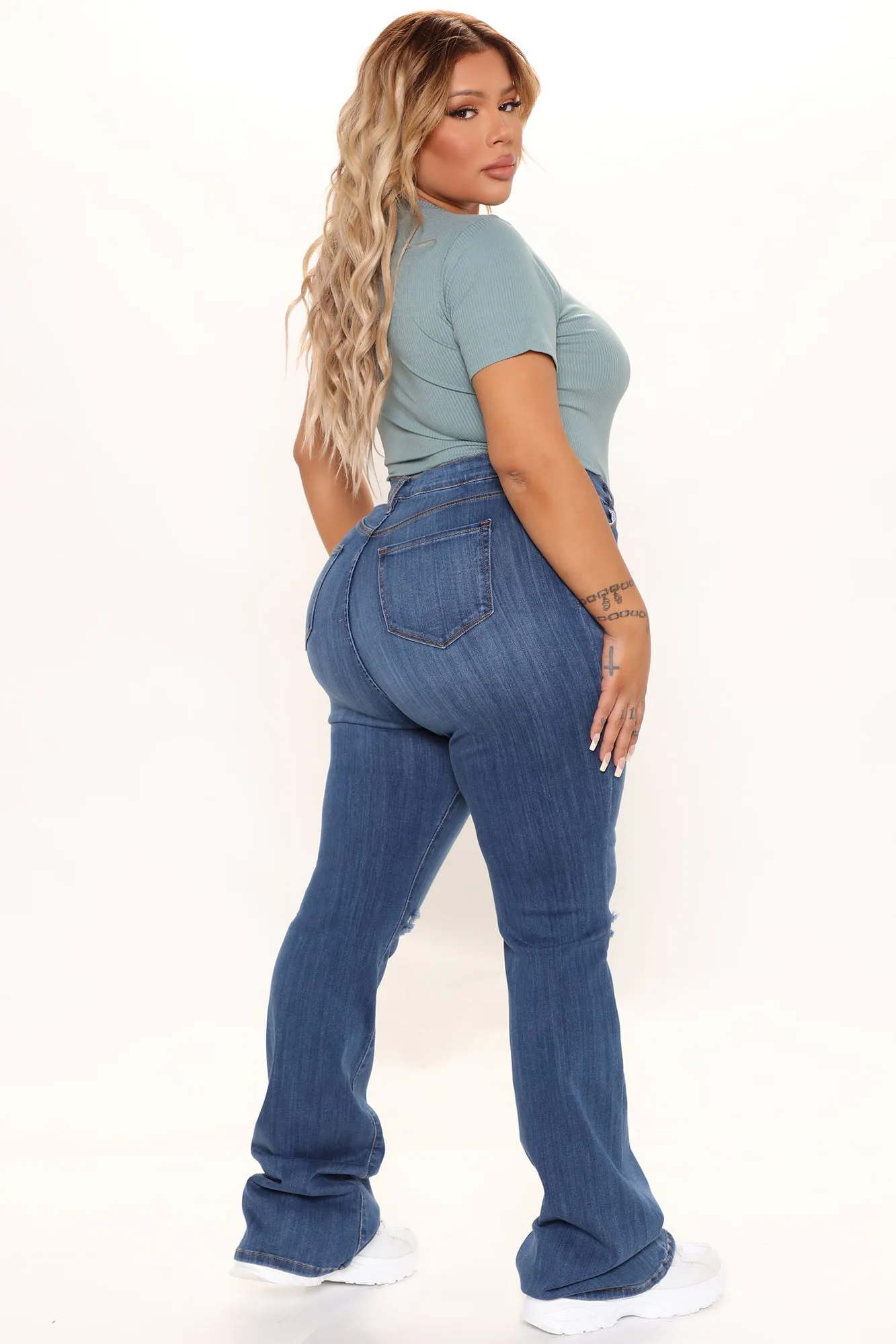 Aliza Ribbed Bodysuit - Sage