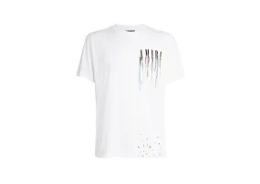 Amiri - Paint Drip Core Logo White T-Shirt