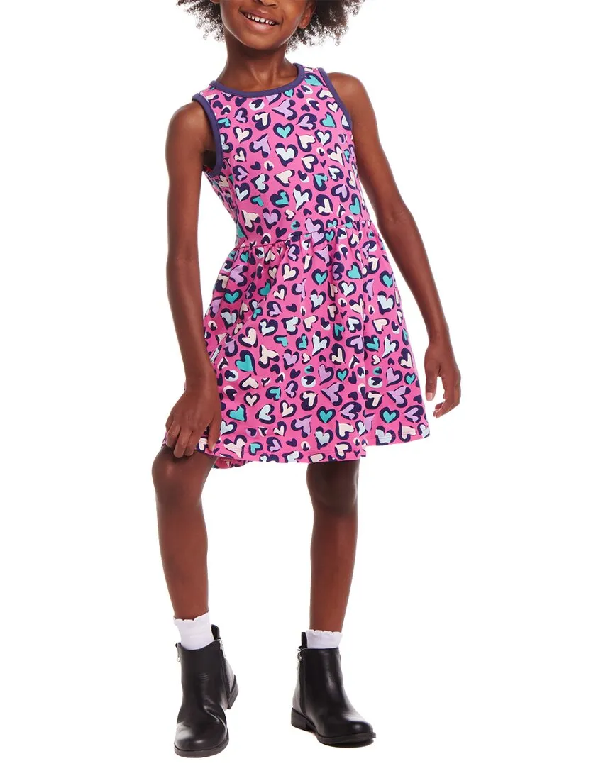 Andy & Evan Heather Terry Crewneck & Jersey Dress Set