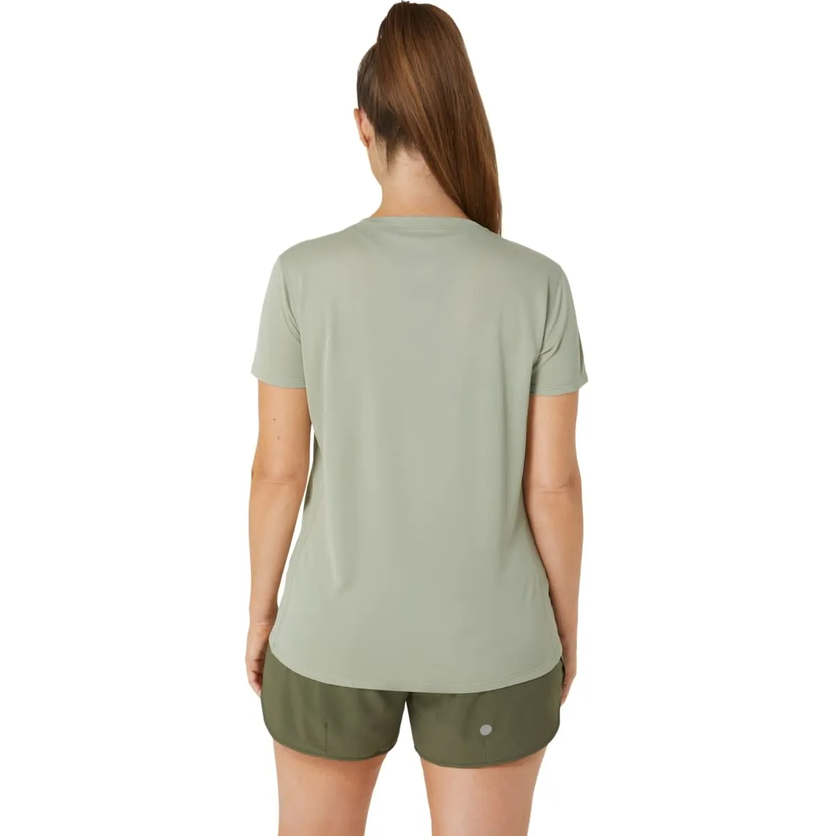 Asics Women&#x27;s Core Short Sleeve Top Olive Grey | Buy Asics Women&#x27;s Core Short Sleeve Top Olive Grey here | Outnorth