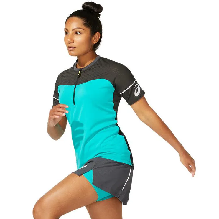 Asics Women&#x27;s Fujitrail Top Baltic Jewel | Buy Asics Women&#x27;s Fujitrail Top Baltic Jewel here | Outnorth