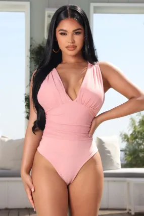 Beautiful Day Mesh Bodysuit - Pink