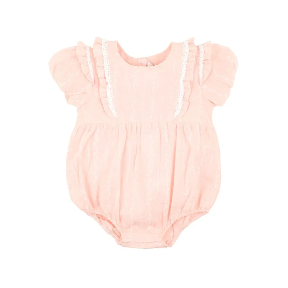 Bebe Sage Woven Frill Bodysuit