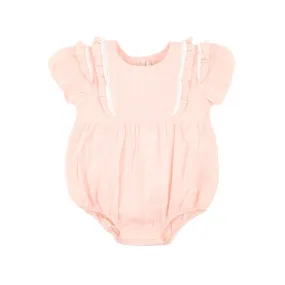 Bebe Sage Woven Frill Bodysuit