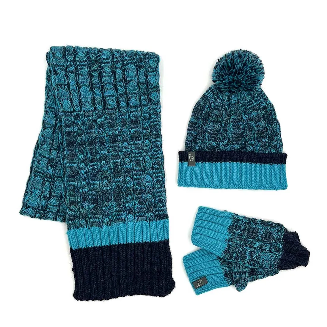 Blueberry Twist Kid's Alpaca Beanie