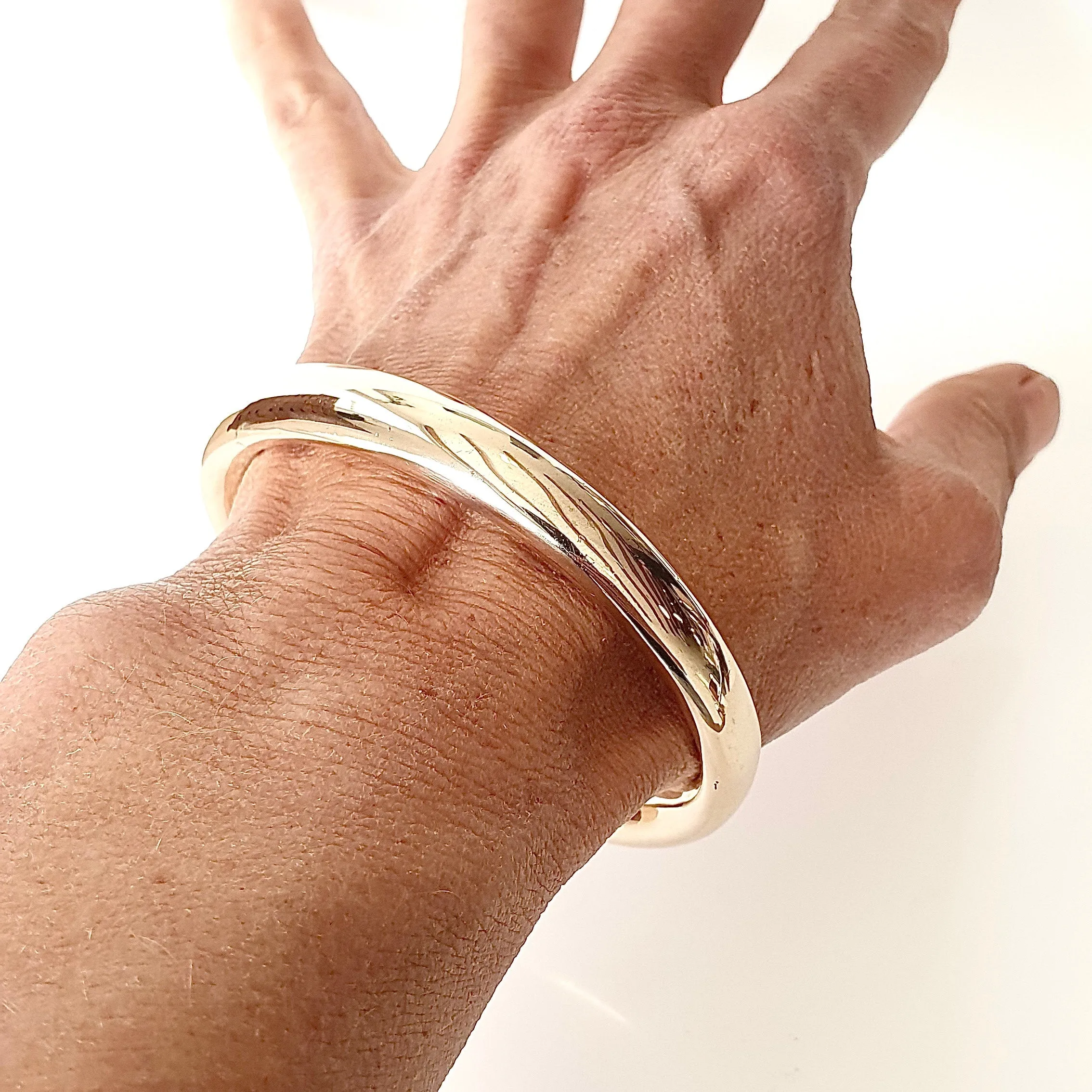 Bronze Organic Bangle 10mm