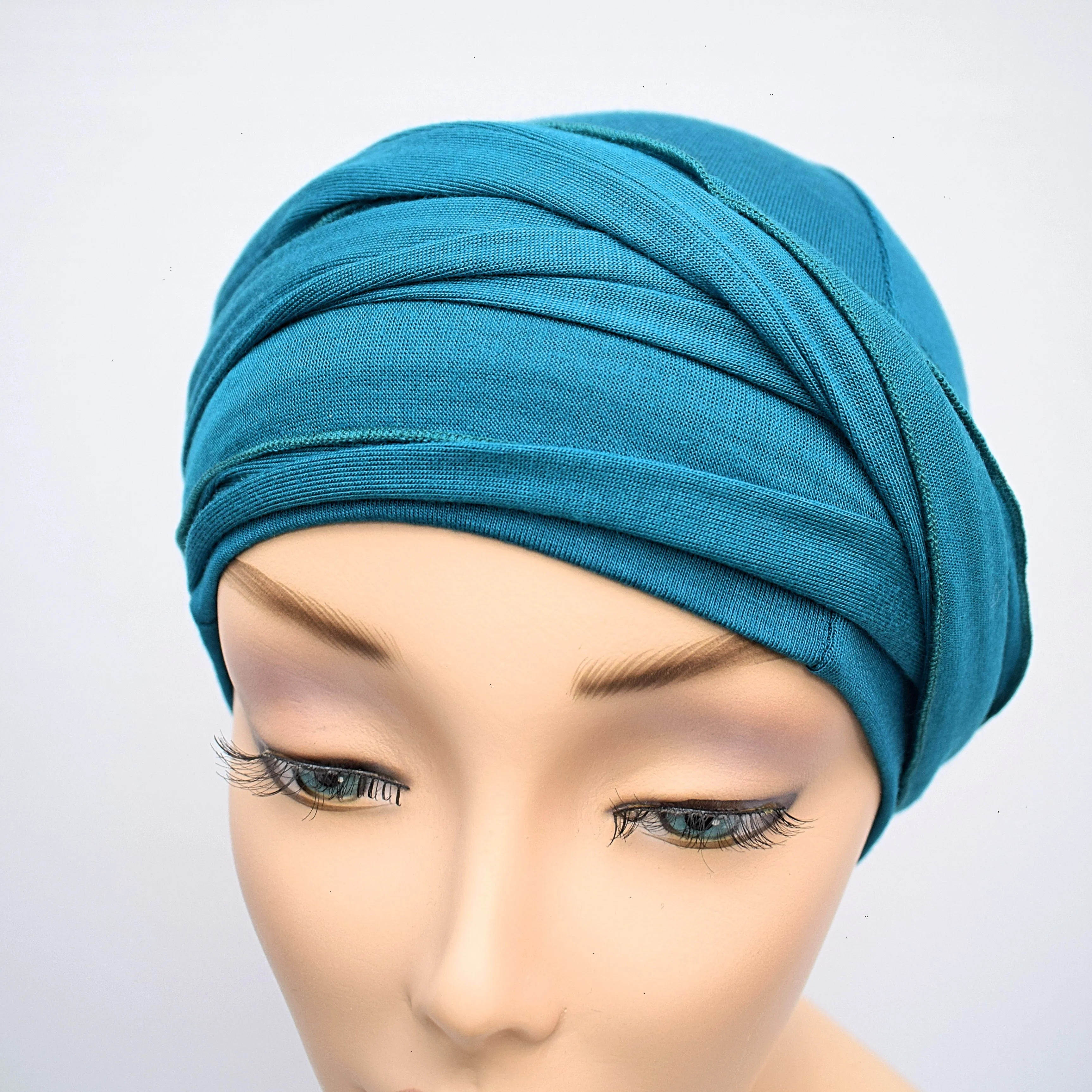 Cancer Head Wrap Teal