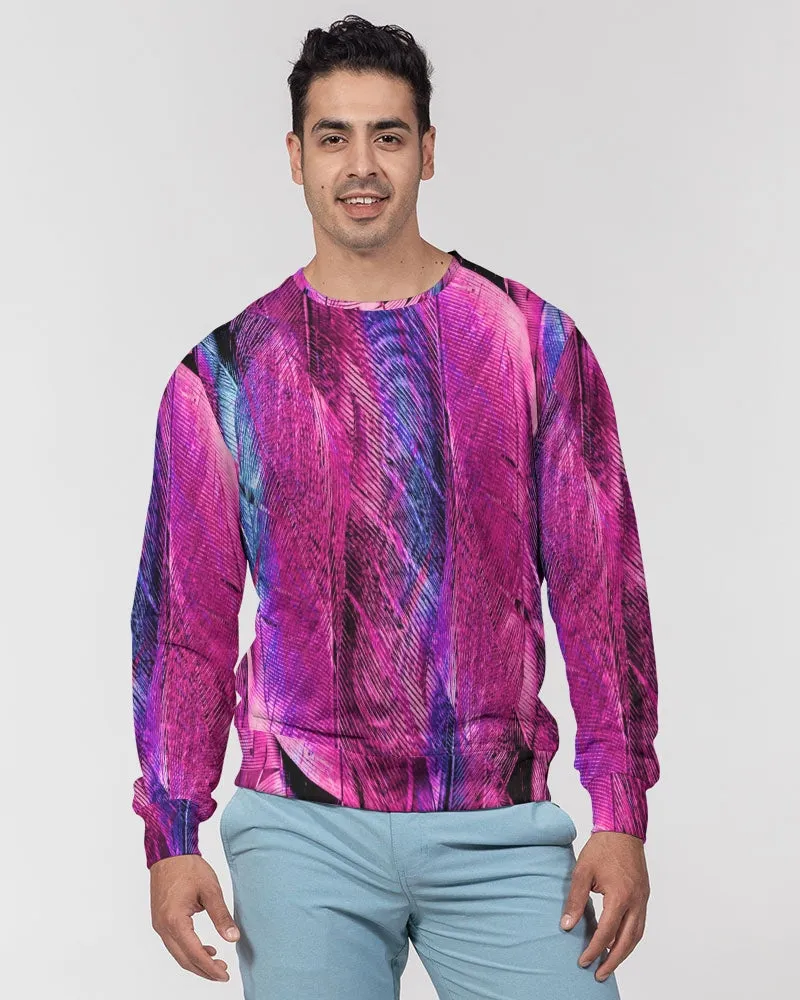 Disco Feathers Unisex Classic French Terry Crewneck Pullover
