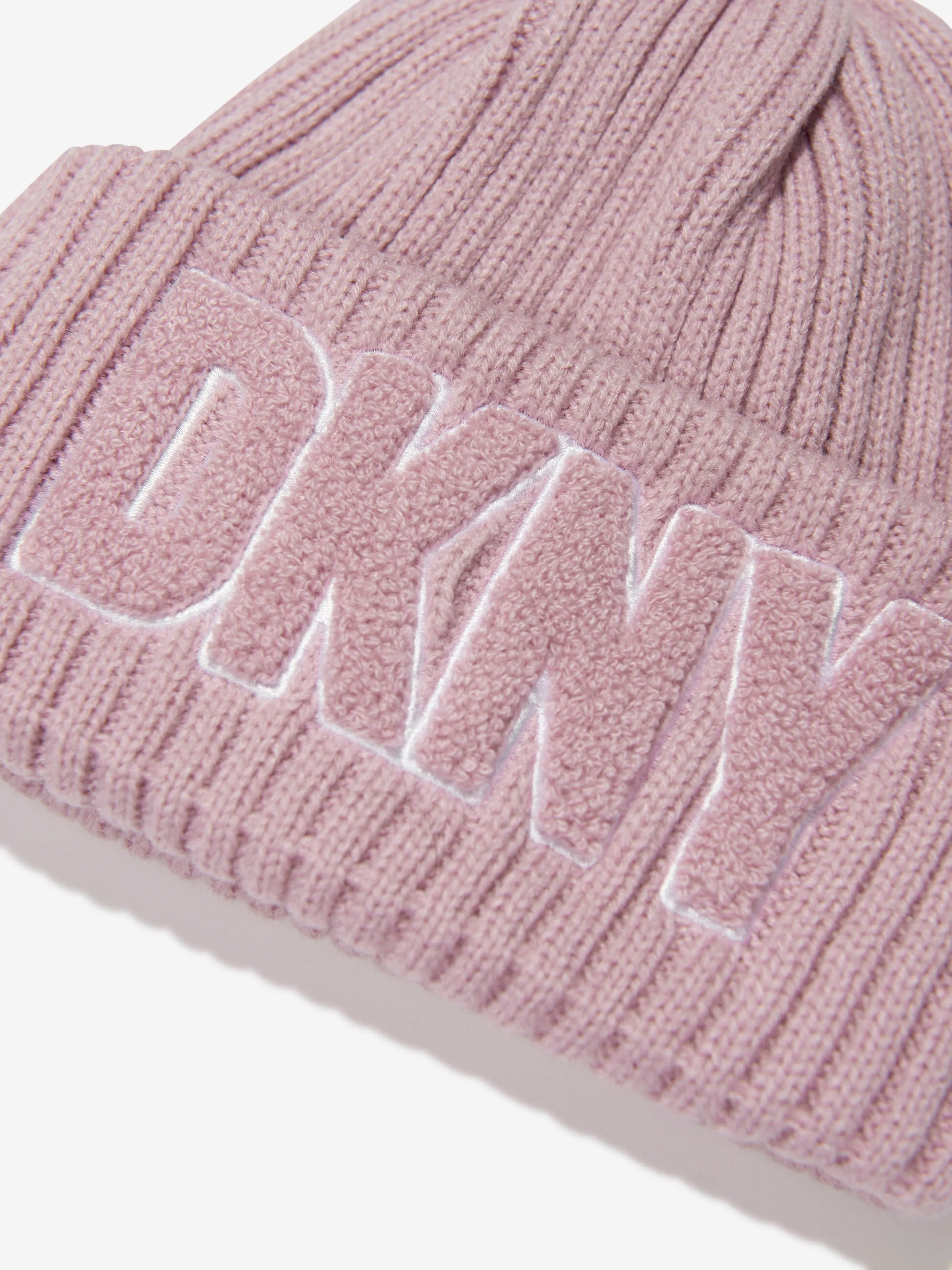 DKNY Kids Knitted Pull On Hat in Purple