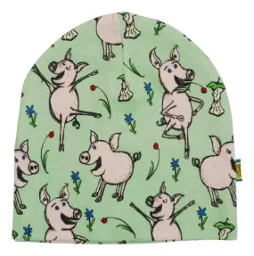 DUNS Beanie Hat - Dancing Pig Green