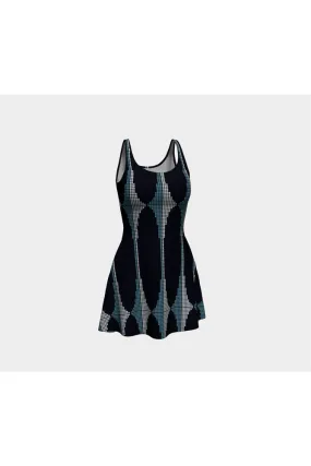 Fibonacci Figures Flare Dress