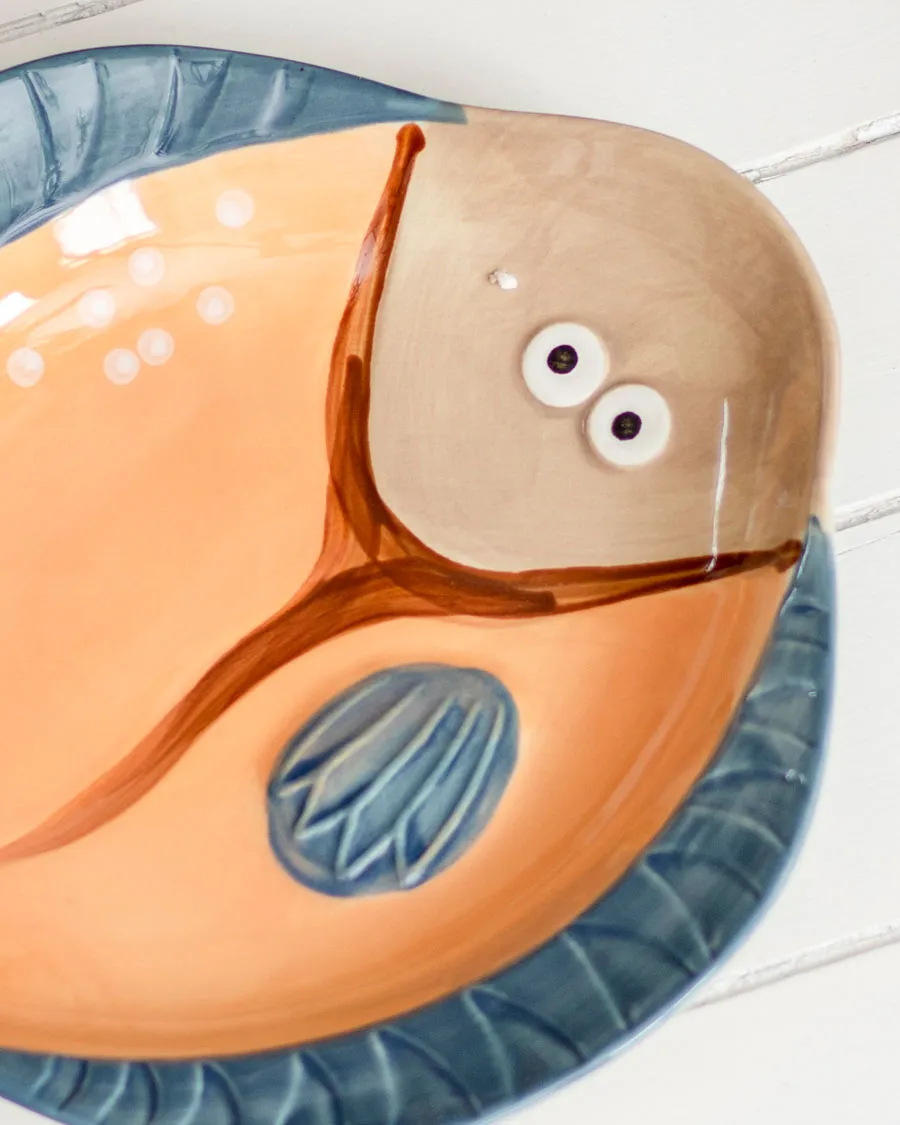 'Gilligan' Vibrant Fish-Shaped Platter