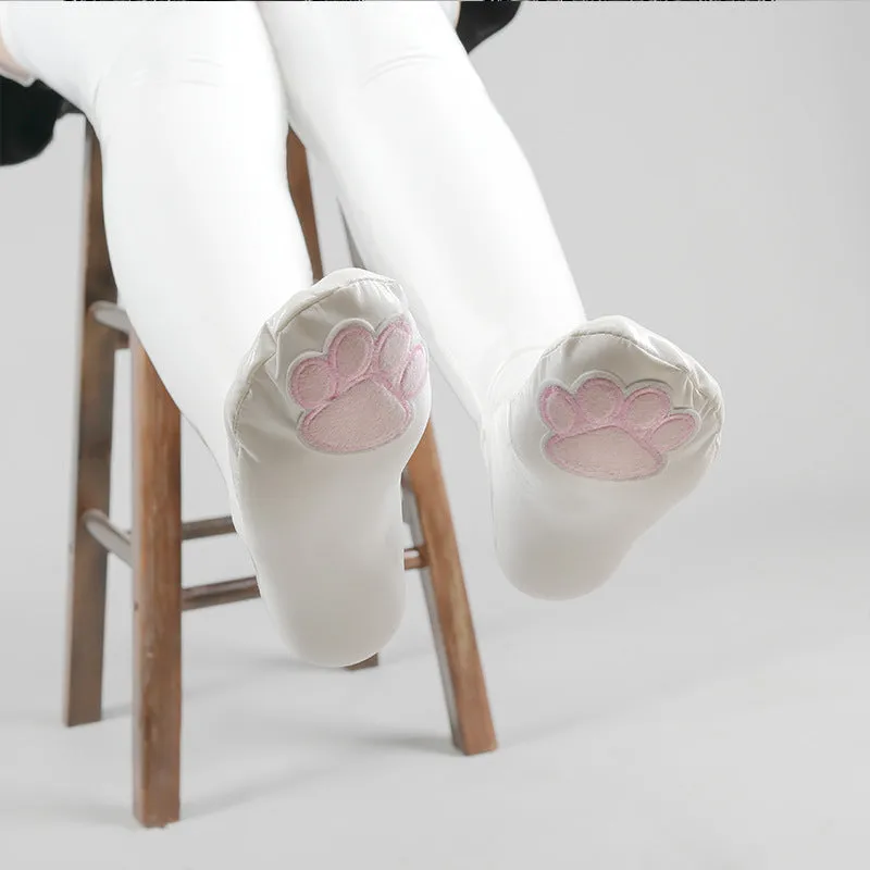 Glossy Cat Pawns Tights