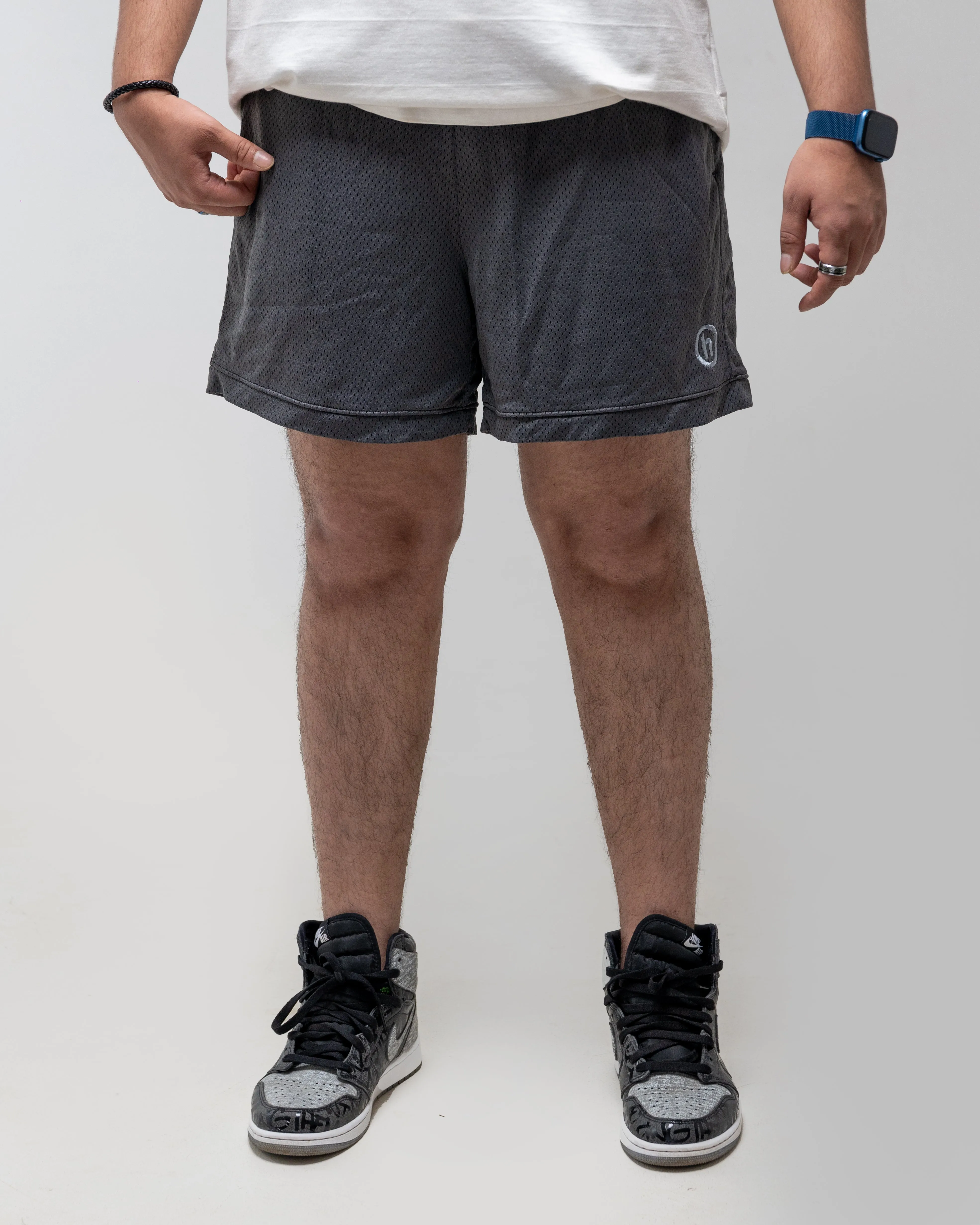 HIDDEN NY MESH SHORTS VINTAGE GREY