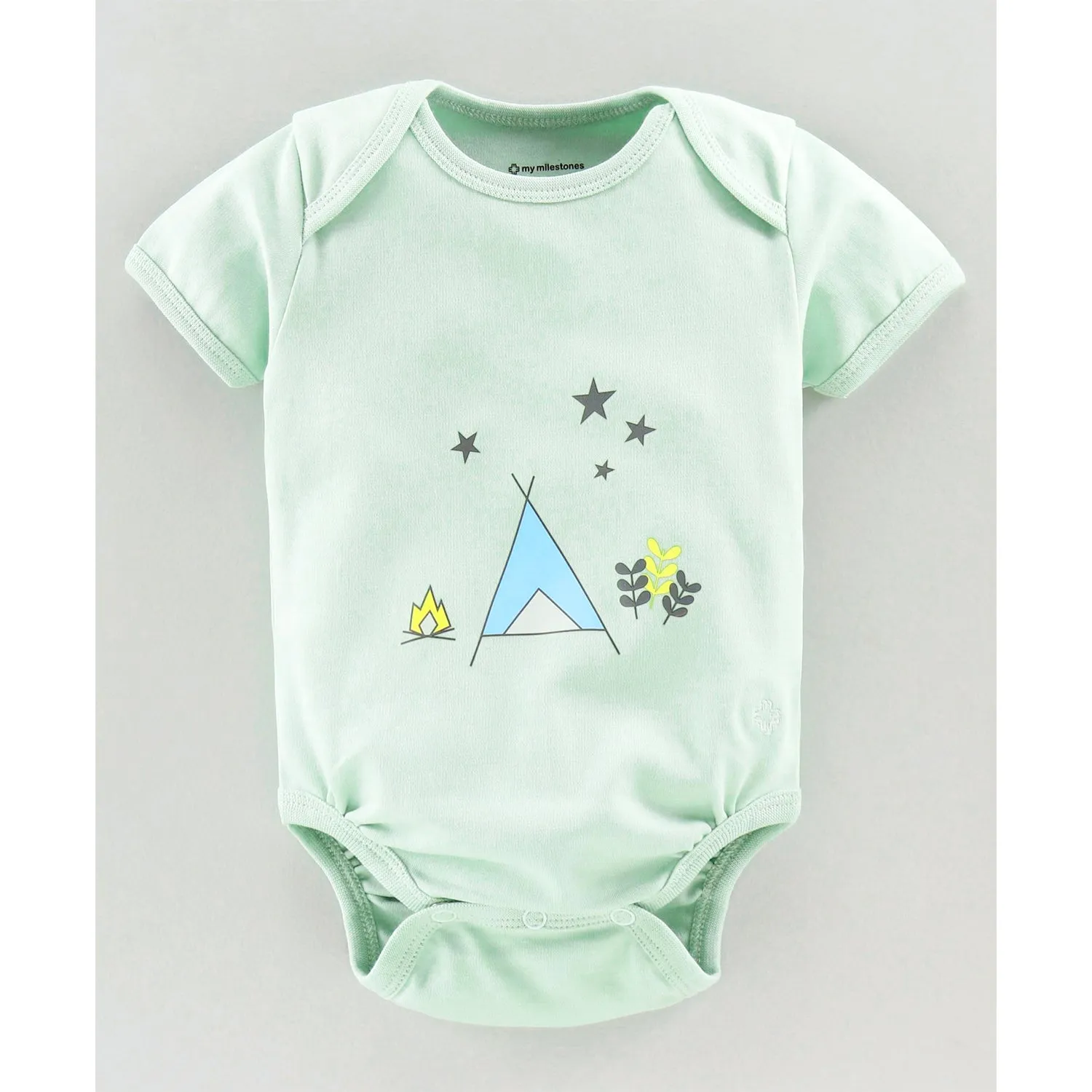 Infant Essentials Clothing Gift Set - 8Pc - Half Sleeves - Boys - Sage Green