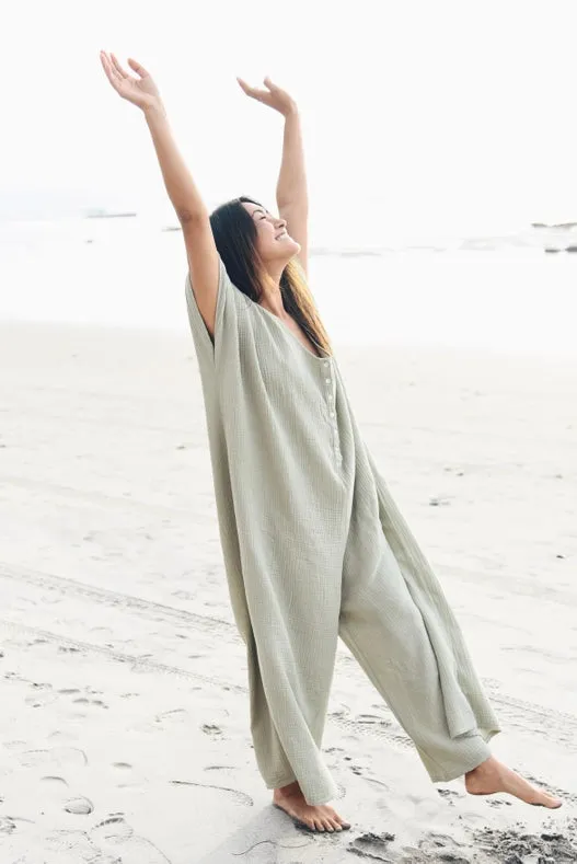Kaftan Jumpsuit // Sage