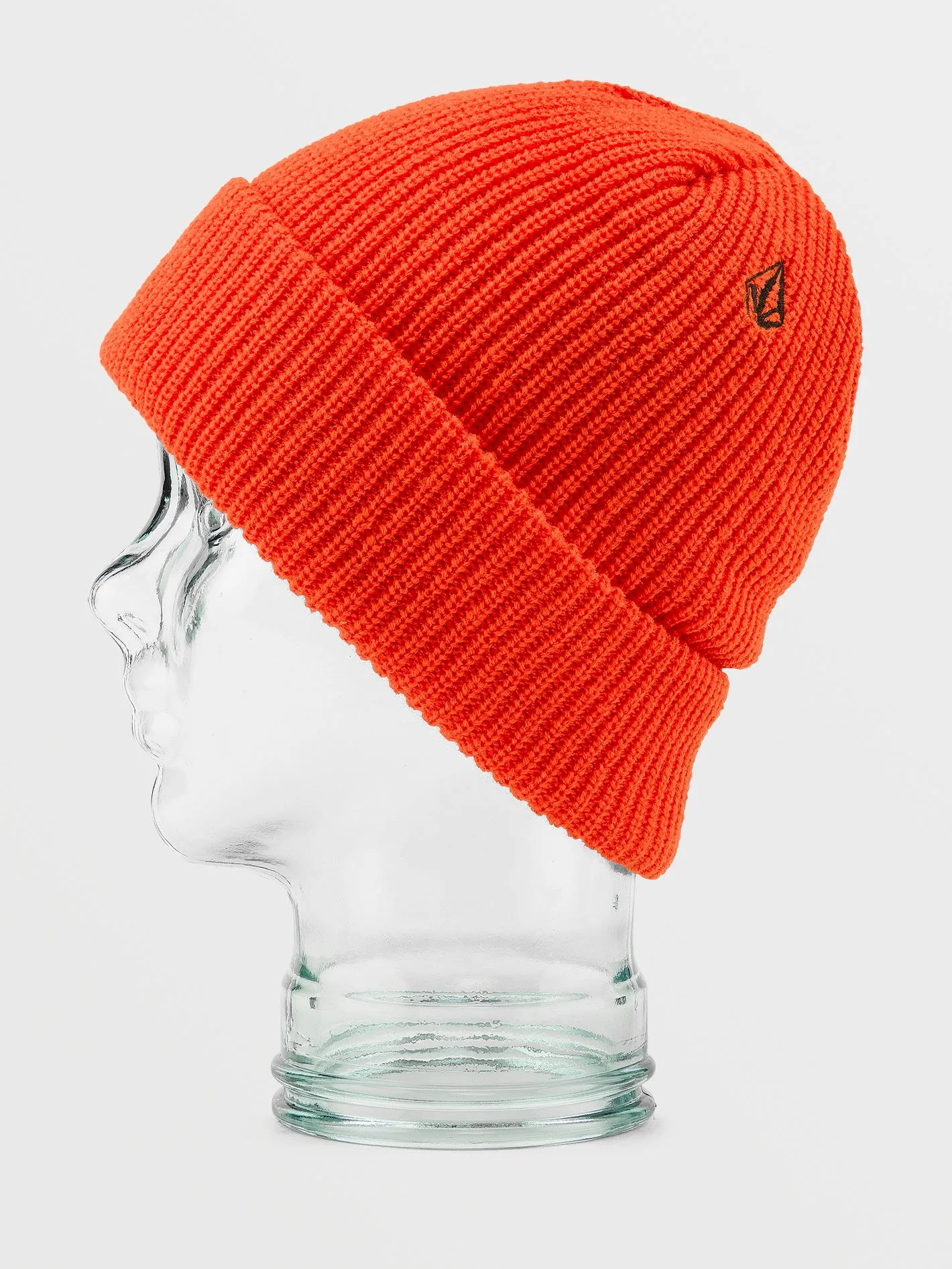 Kids Youth Lined Beanie - Orange Shock