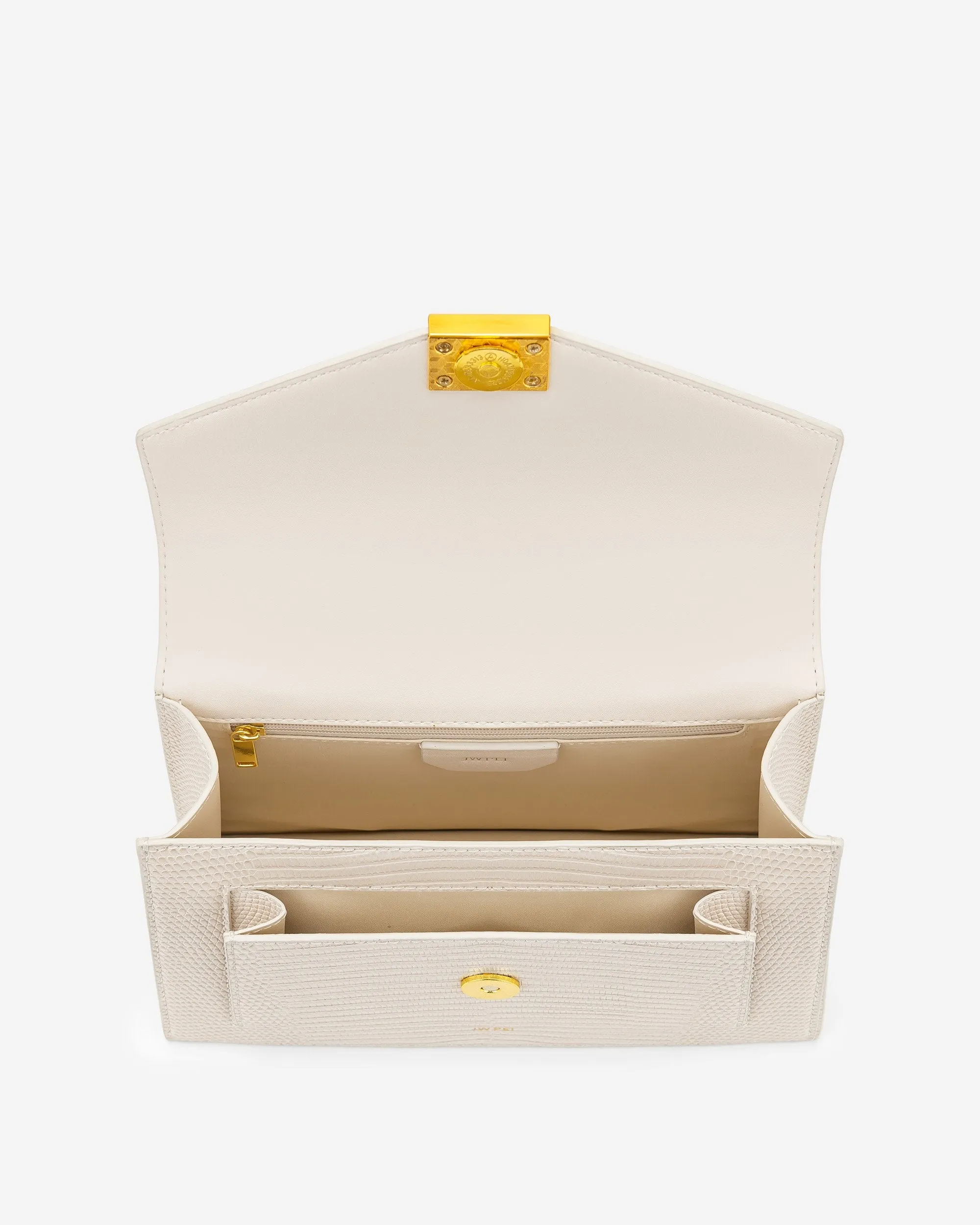 Lilian Bag - Ivory Lizard
