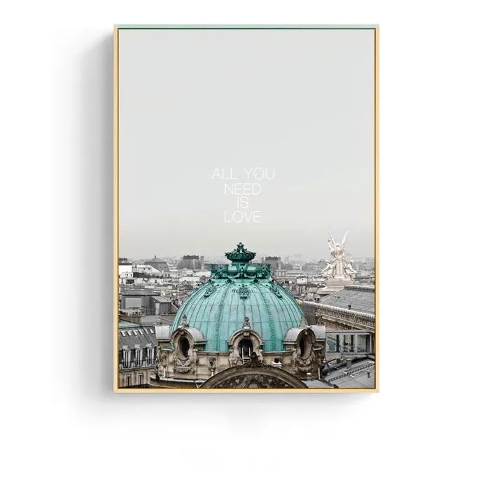 Love to Travel Wall Art With Frame