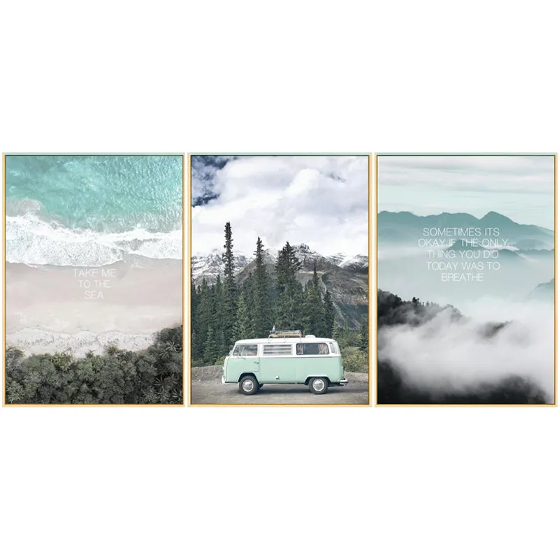Love to Travel Wall Art With Frame