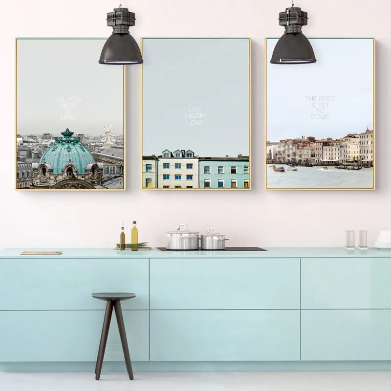 Love to Travel Wall Art With Frame