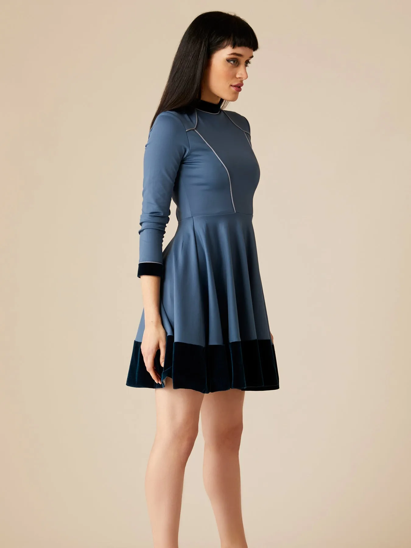 Melodie Jersey Dress, Blue