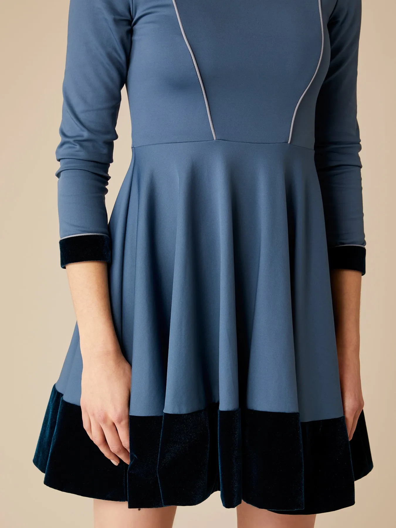 Melodie Jersey Dress, Blue