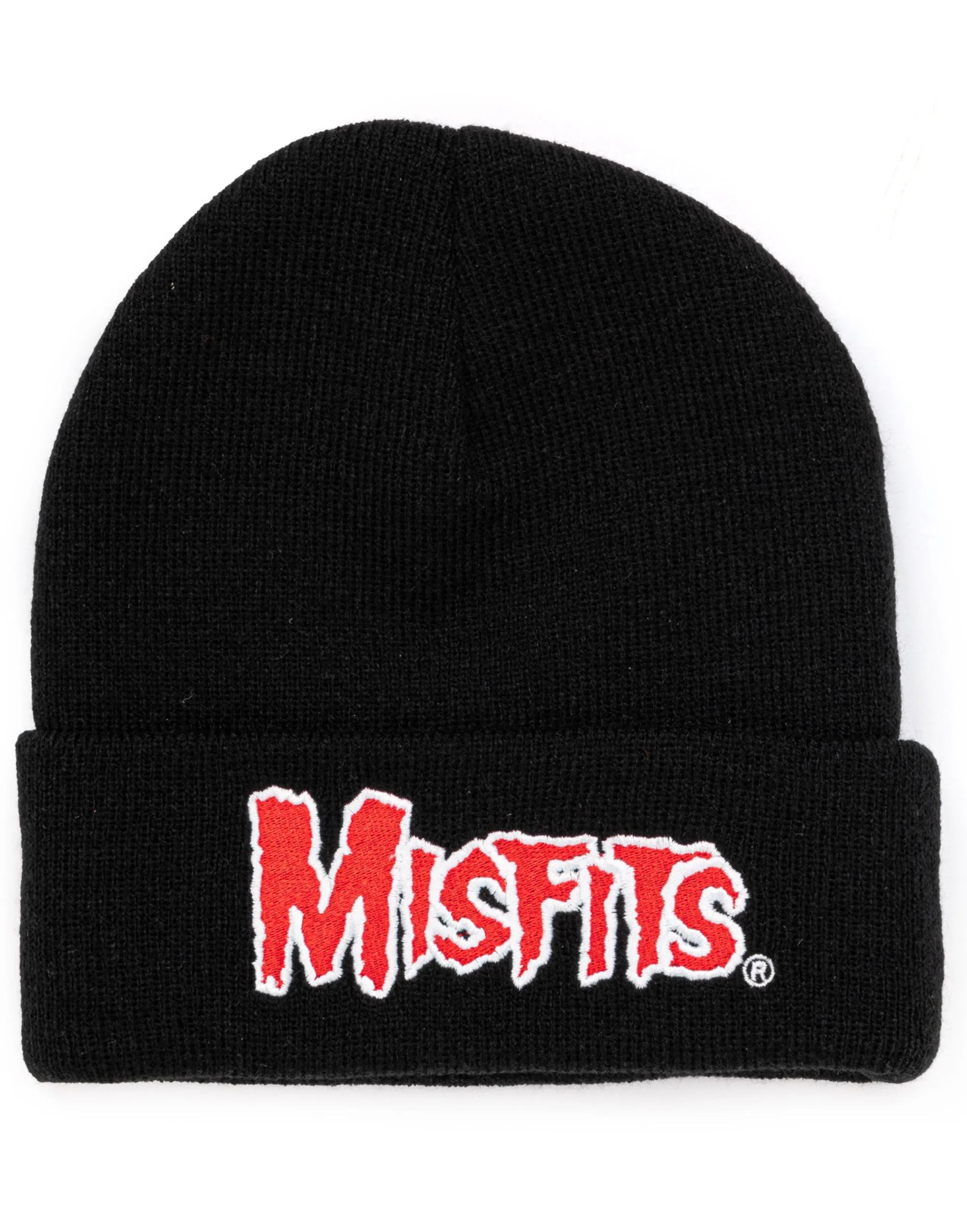 Misfits Red Logo Band Beanie Black