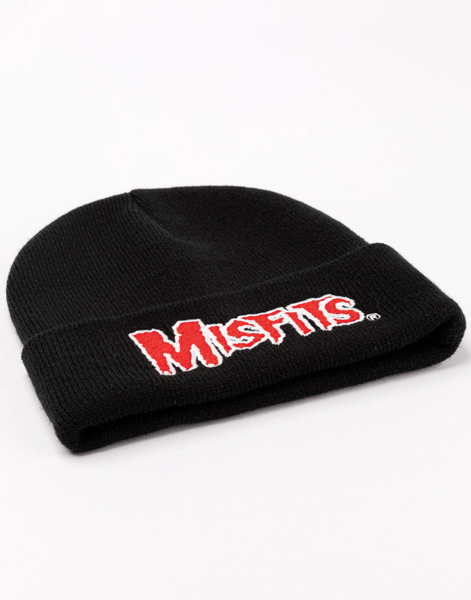 Misfits Red Logo Band Beanie Black