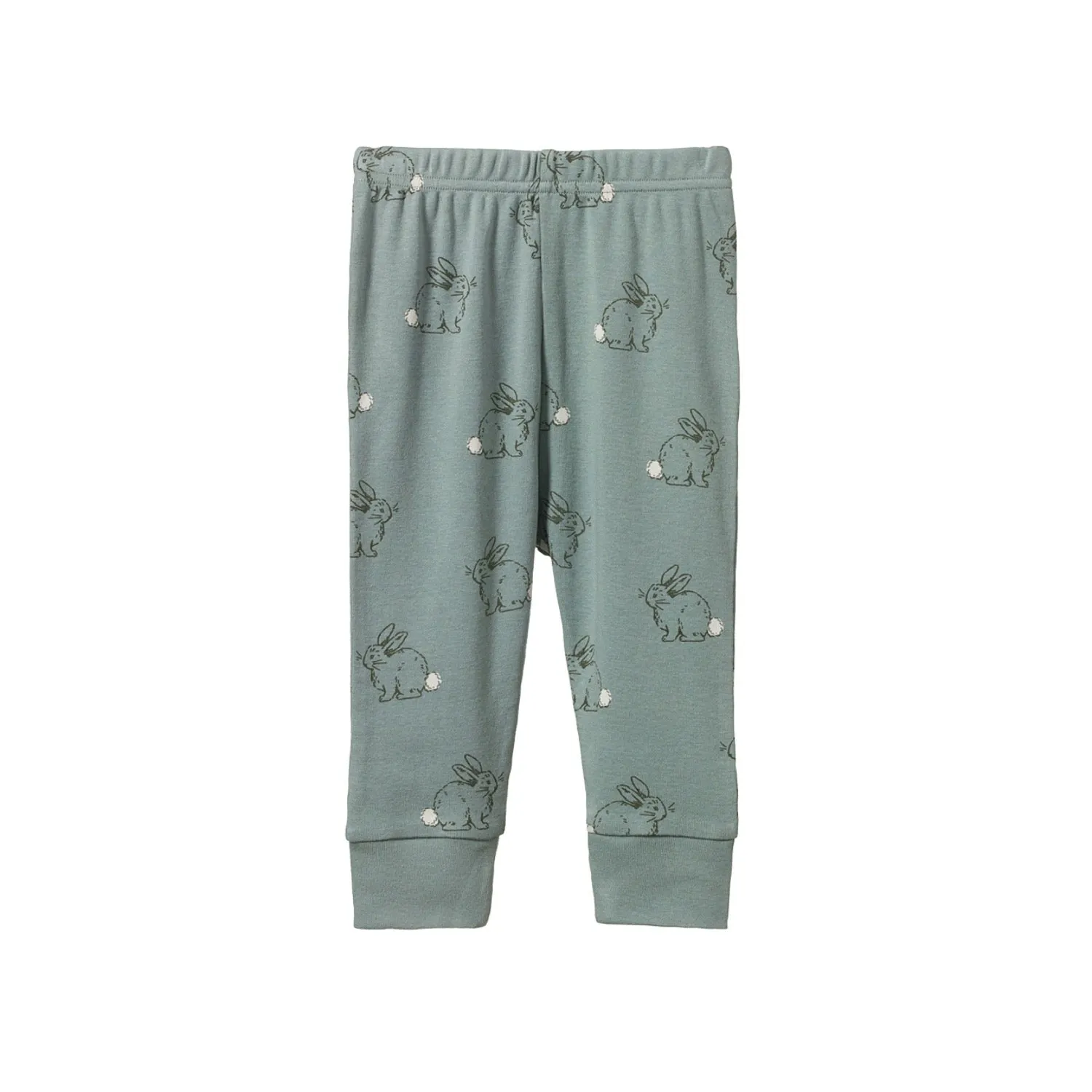 Nature Baby 2 Piece Long Sleeve Pyjamas Cottage Bunny Sage Print