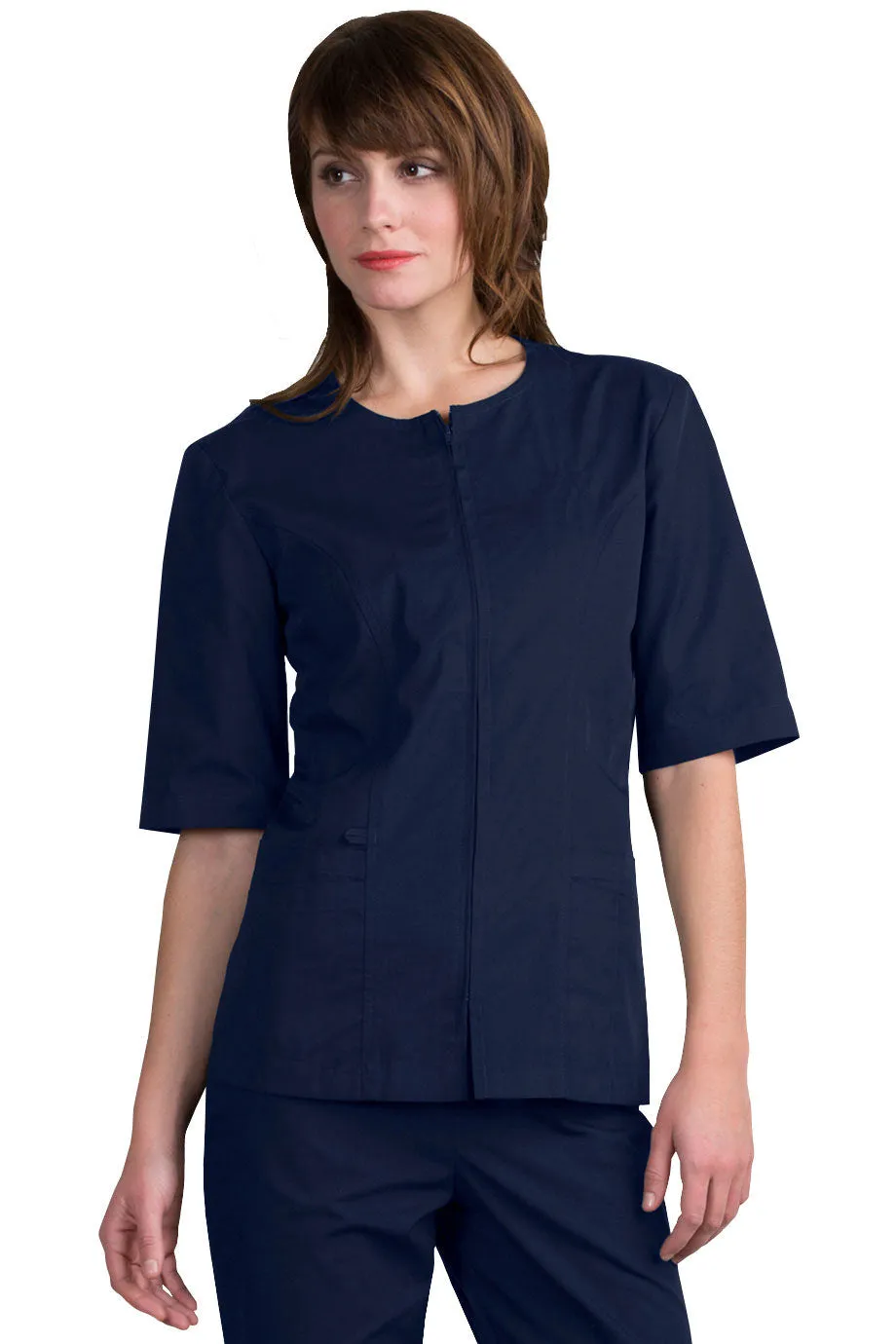 Navy Housekeeping Zip Tunic
