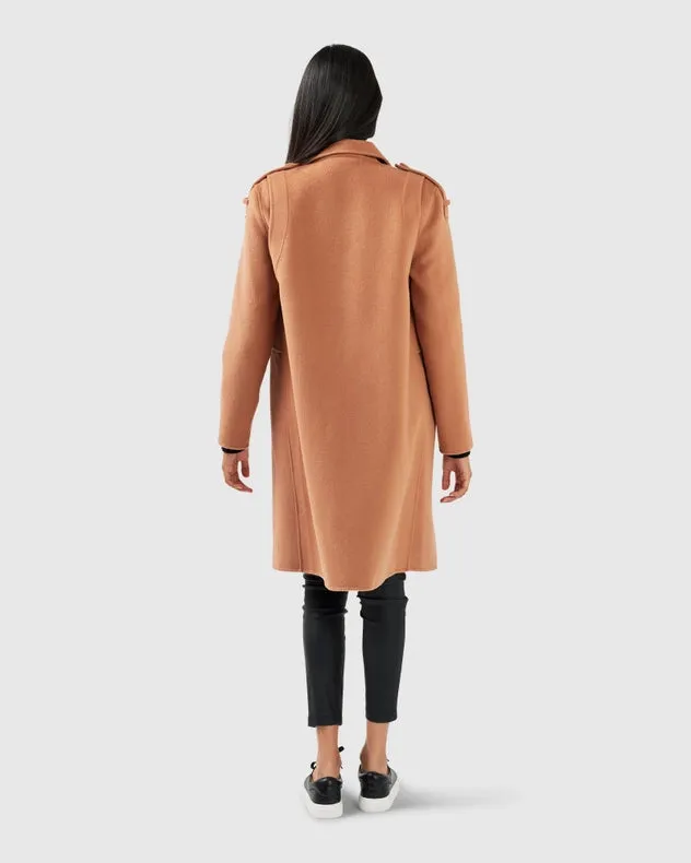 Palm City Wool Blend Coat
