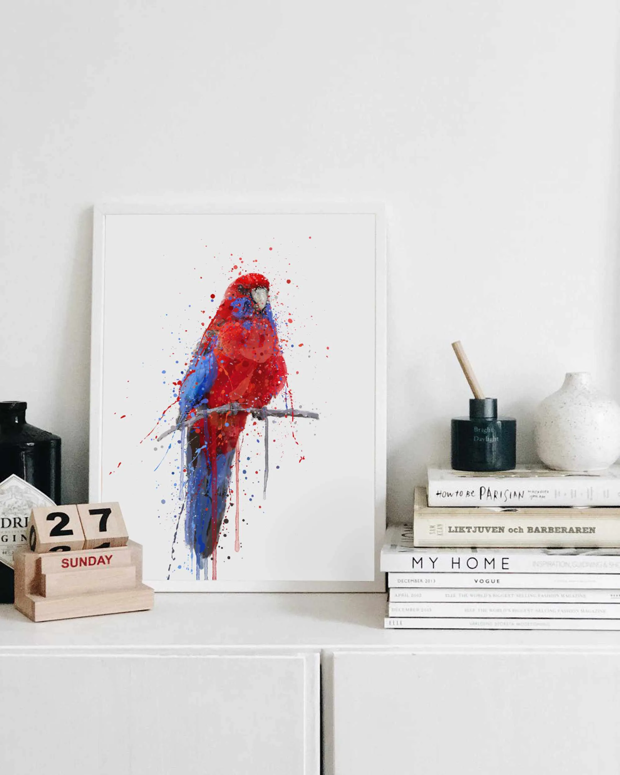 Parrot Wall Art Print ‘Rosella’