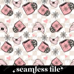 Pink Mug - vinyl wrap seamless