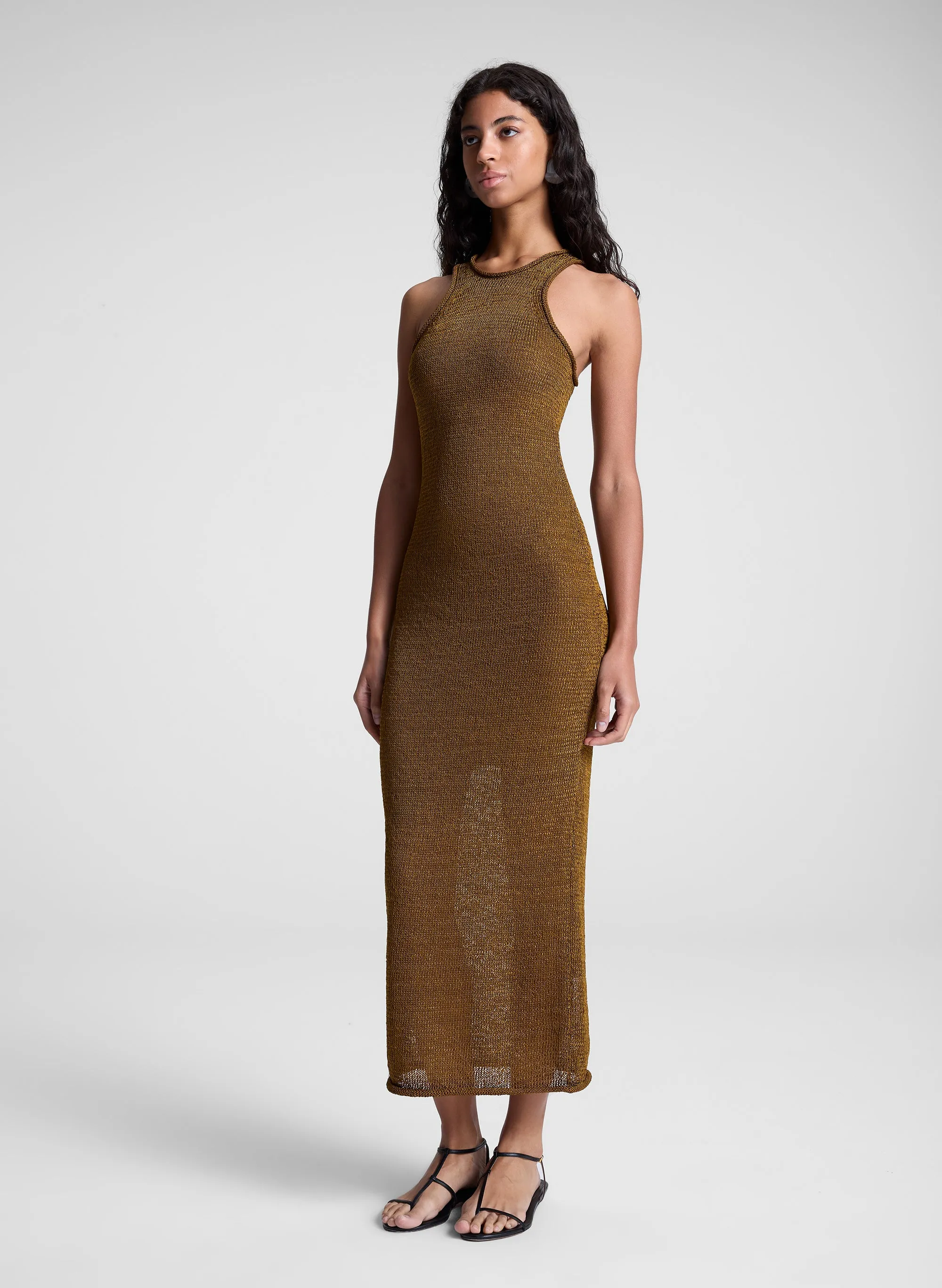 Raye Open Knit Midi Dress