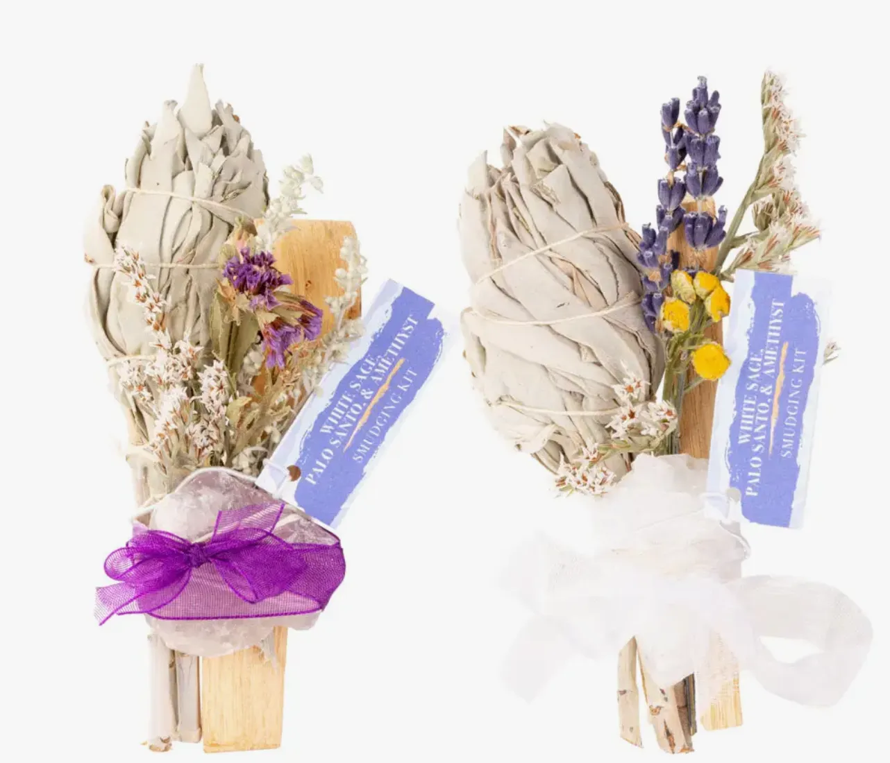 Sage & Rose Quartz Smudge Kit