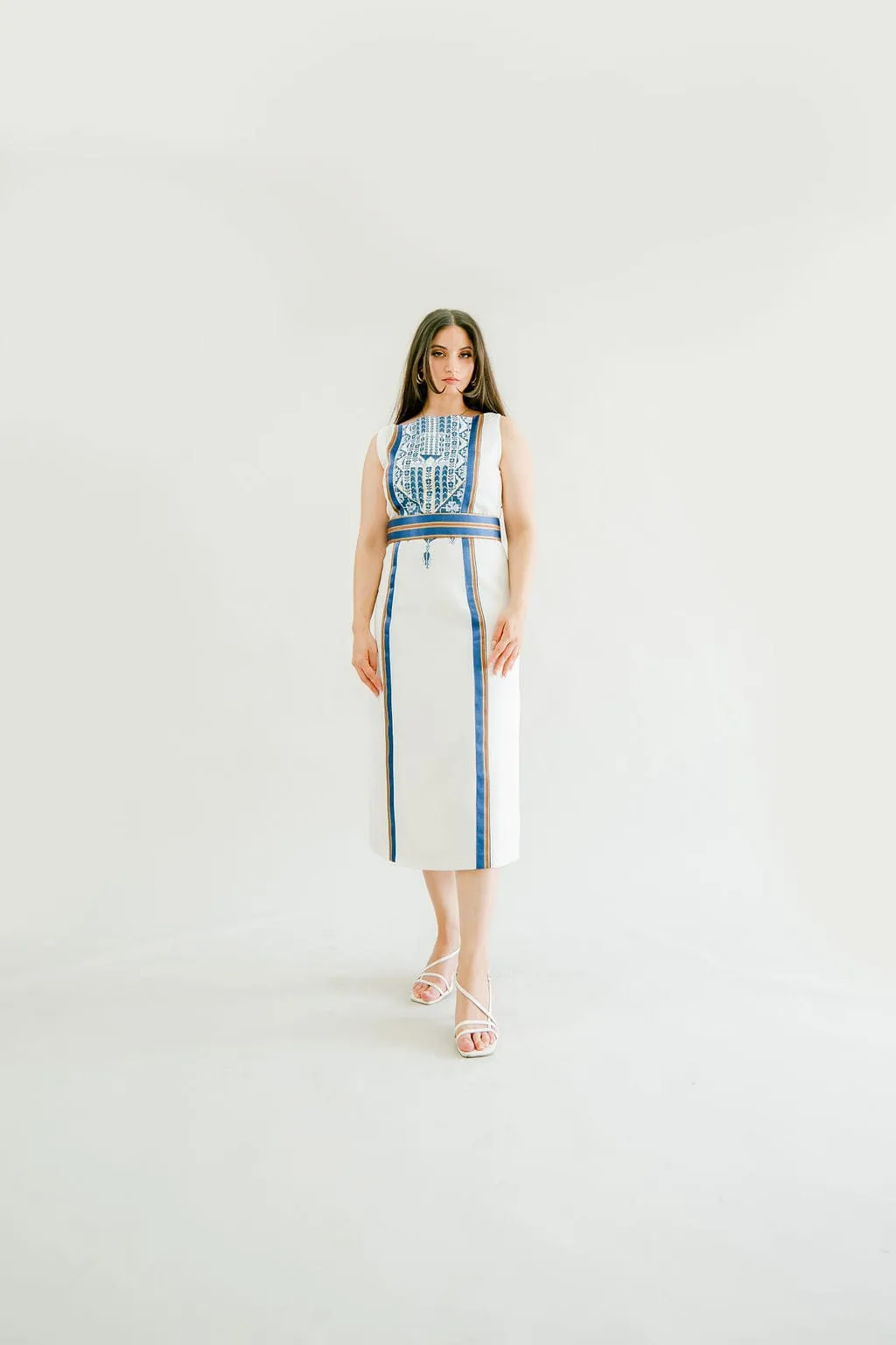 Samar - Hand Embroidered Saya Palestinian Dress