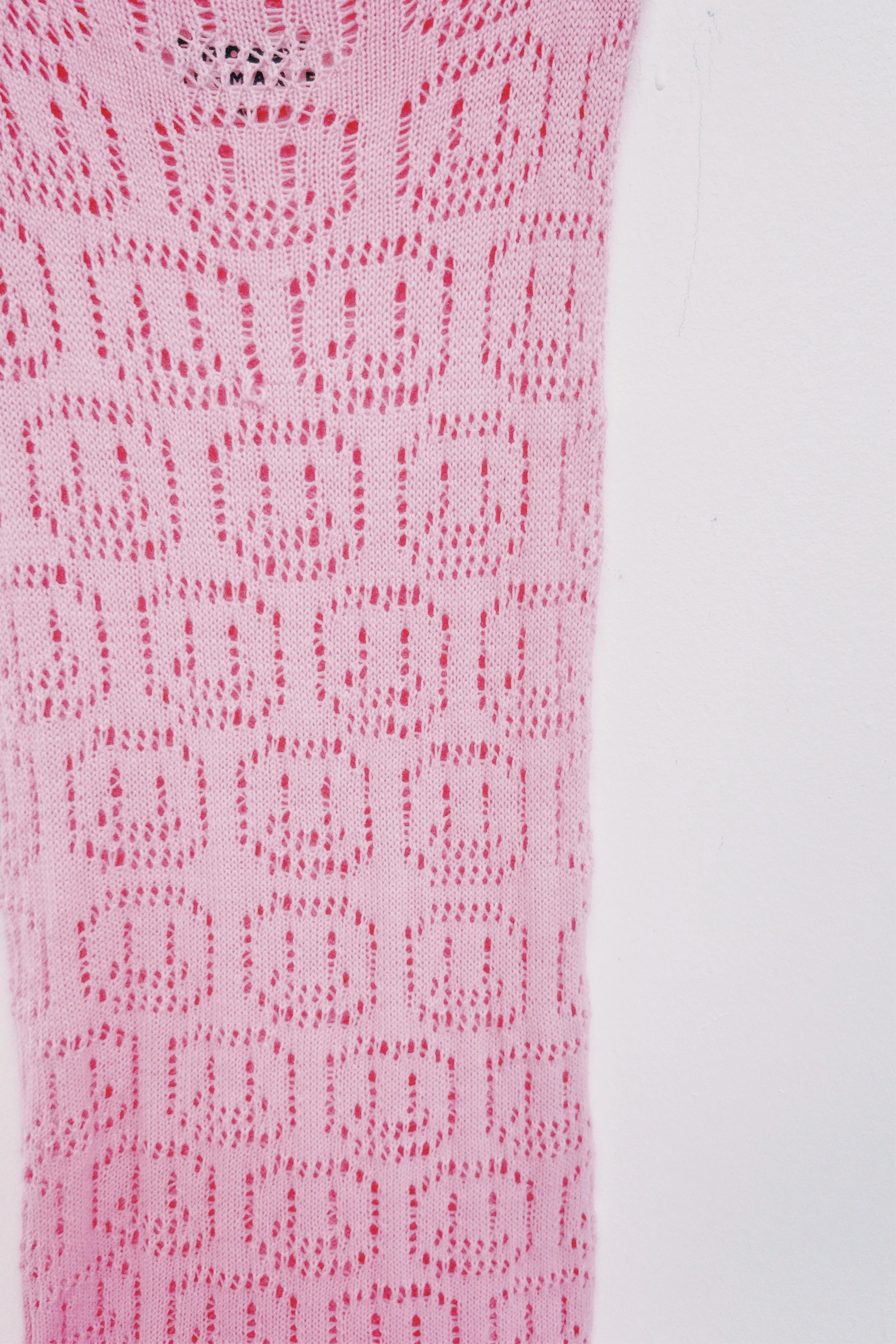 Smiley sleeveless lace midi Dress