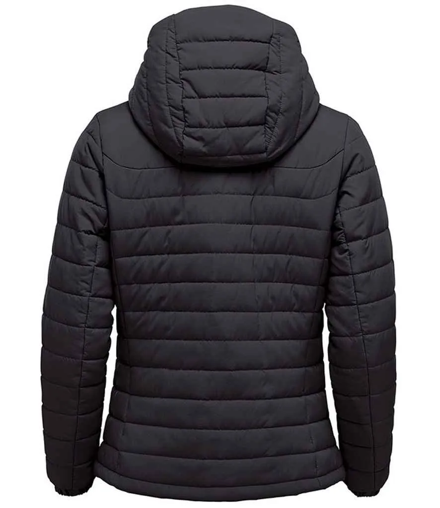 Stormtech Ladies Nautilus Quilted Hooded Jacket | Black