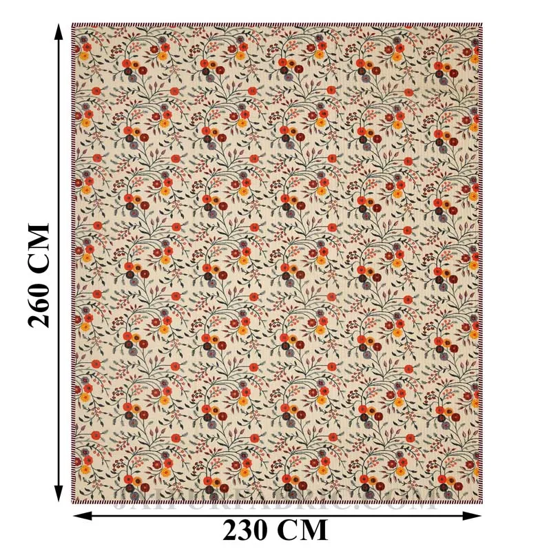 Tagged for Perfection Pure Cotton Reversible Quilted Bedcover with Pillowcases