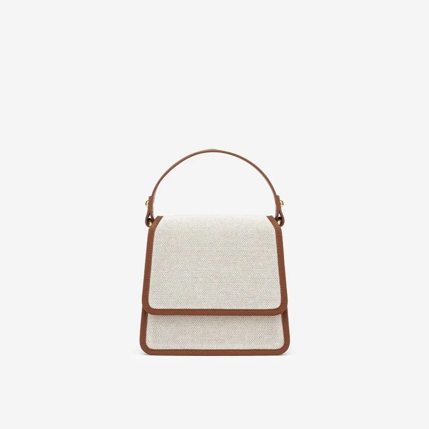 The Fae Top Handle Bag - Beige Canvas