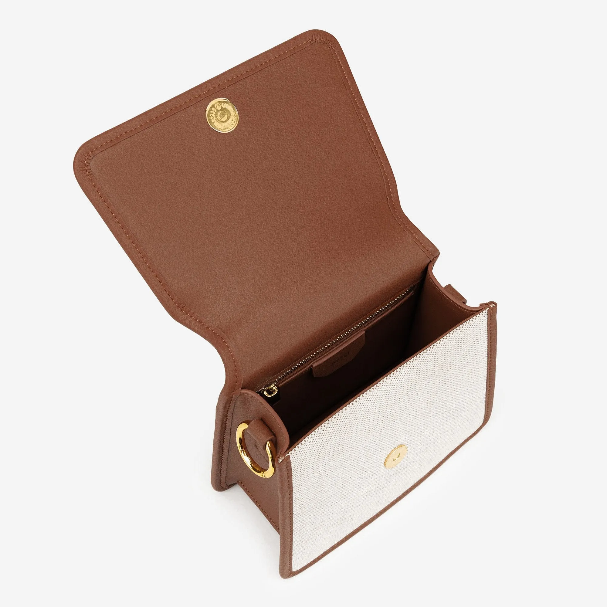 The Fae Top Handle Bag - Beige Canvas