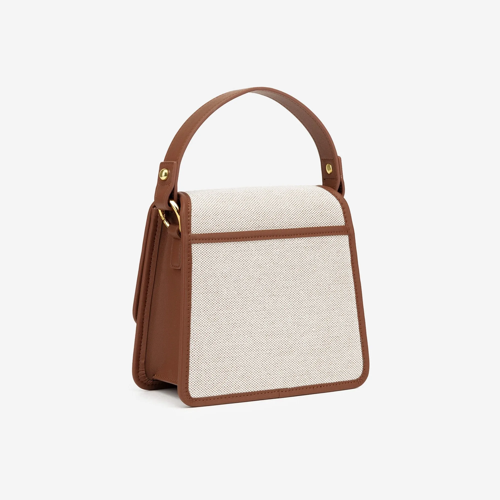 The Fae Top Handle Bag - Beige Canvas