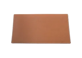 Travel Wallet Dolomite Pebble Print Calf Leather - Tan