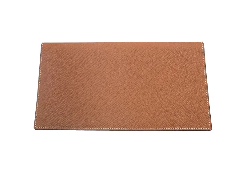 Travel Wallet Dolomite Pebble Print Calf Leather - Tan