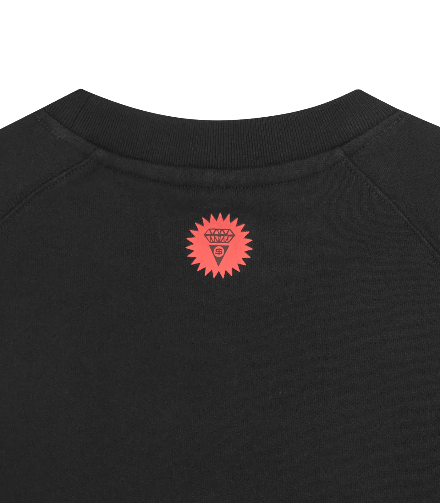 TRIPLE RUNNING DOG CREWNECK - BLACK