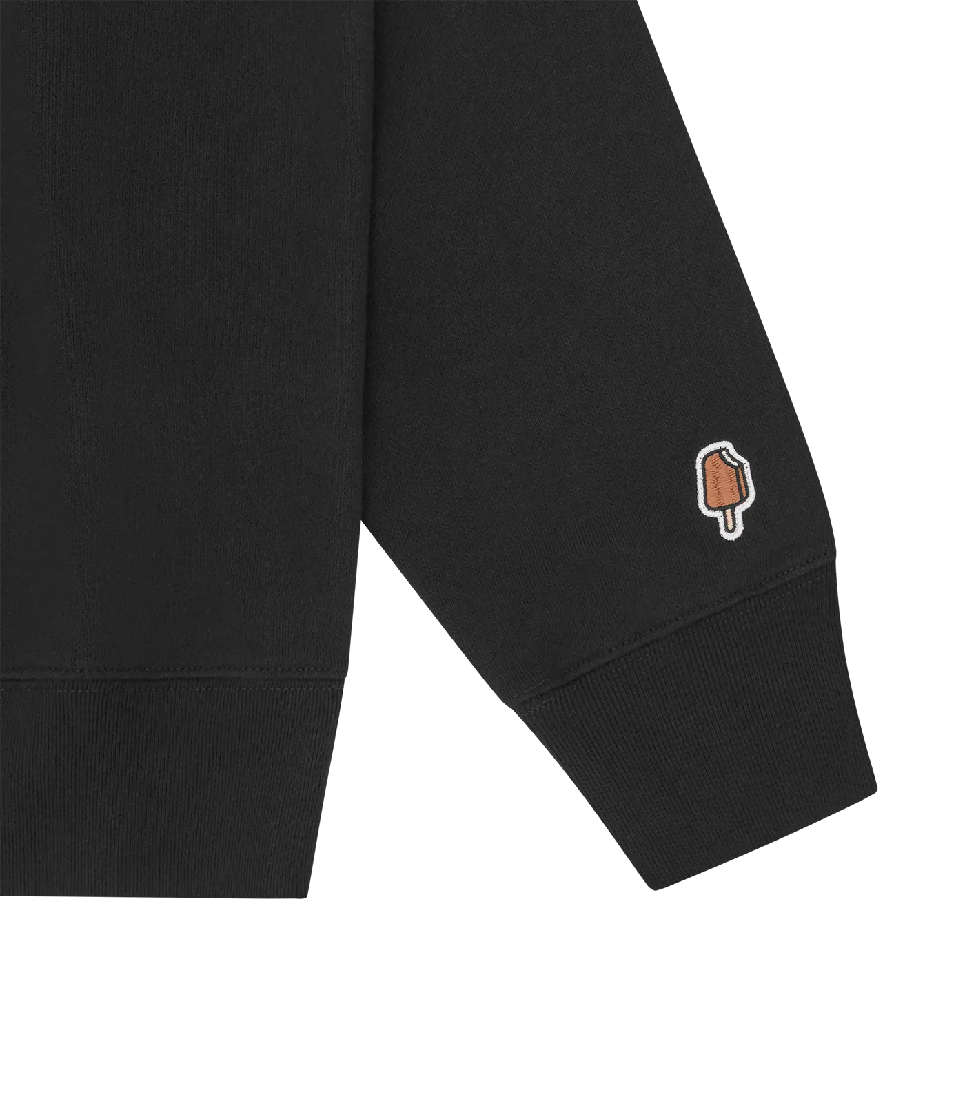 TRIPLE RUNNING DOG CREWNECK - BLACK