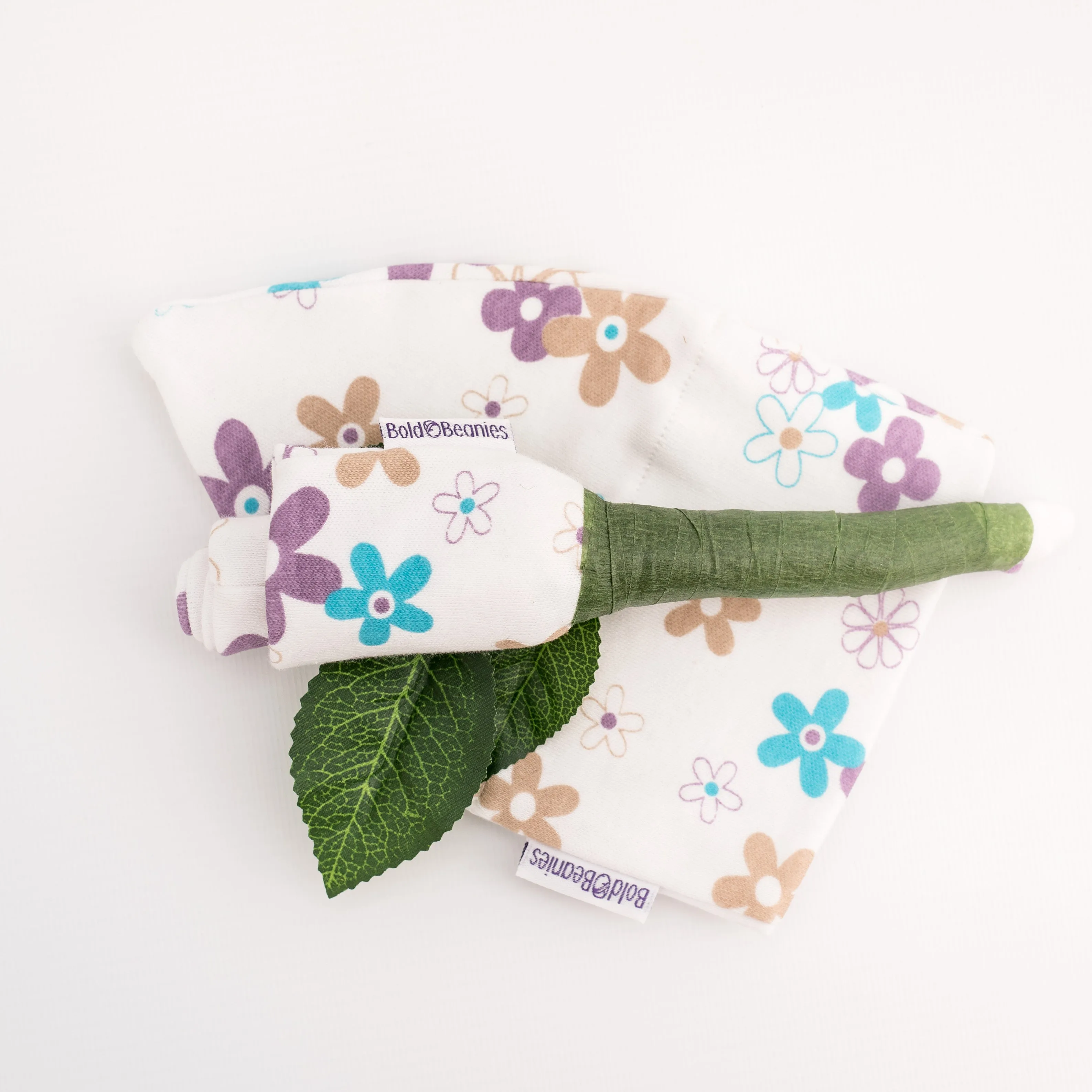 Turquoise Pop Flower Chemo Sleep Cap
