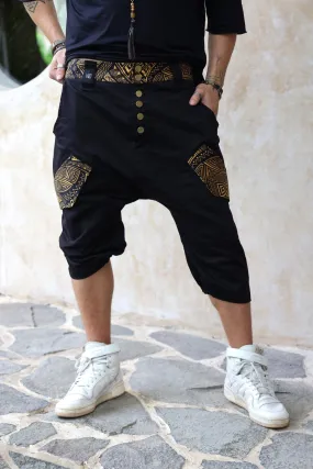 URBAN CAPRI - Cotton Stretch Drop Crotch Shorts